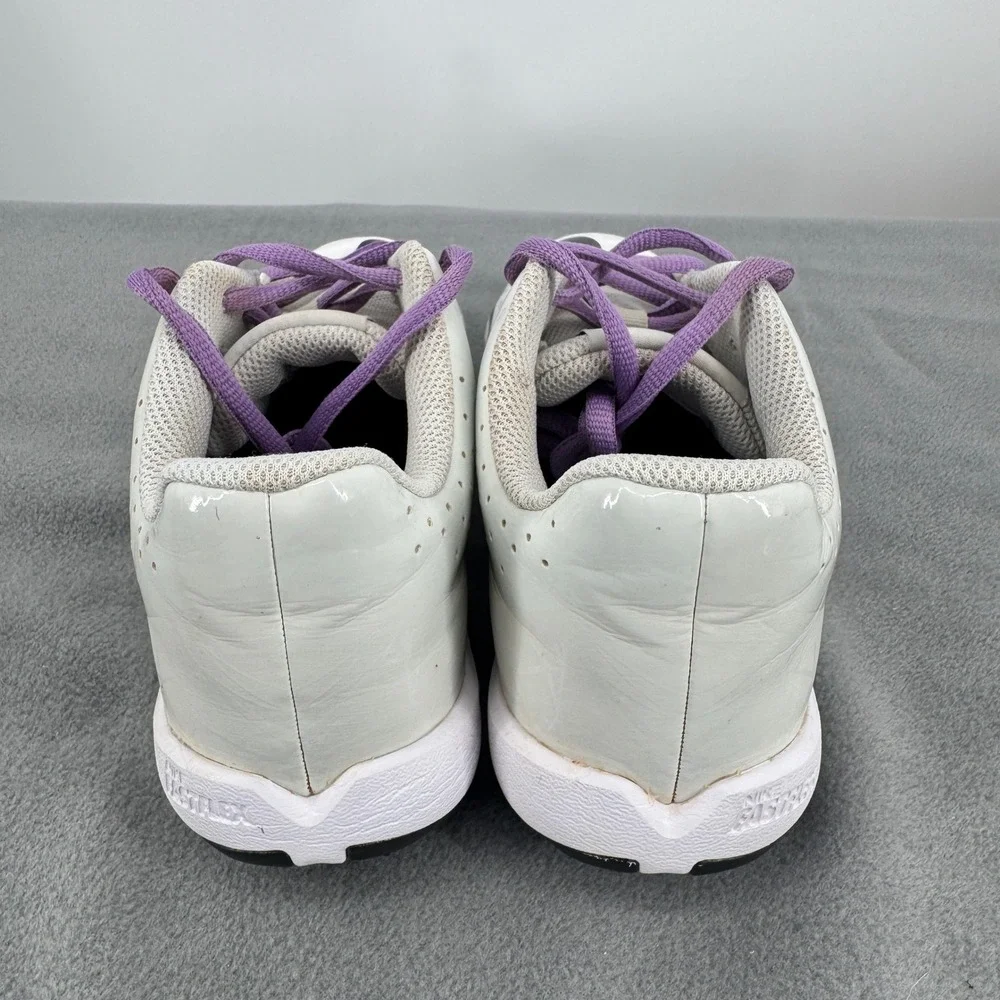 Nike Hyperdiamond 4 Keystone Softball Cleats Youth 3Y White Purple CZ5919-103